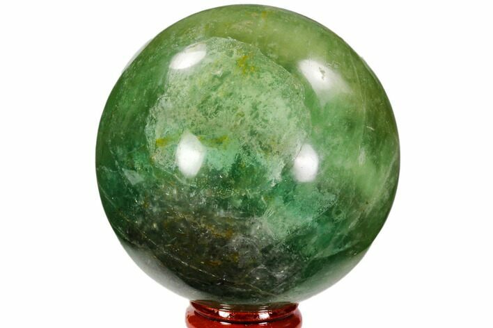 Polished Green Fluorite Sphere - Madagascar #106297
